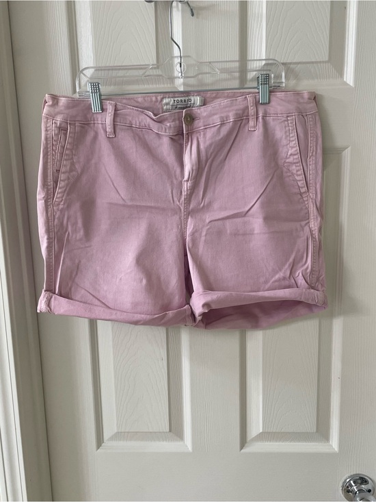 torrid Pants - Torrid Pink Rolled-Hem Cotton Shorts